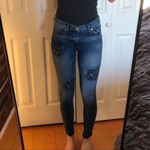 Hudson FLOWER Nico Mid Rise Ankle Skinny Jean